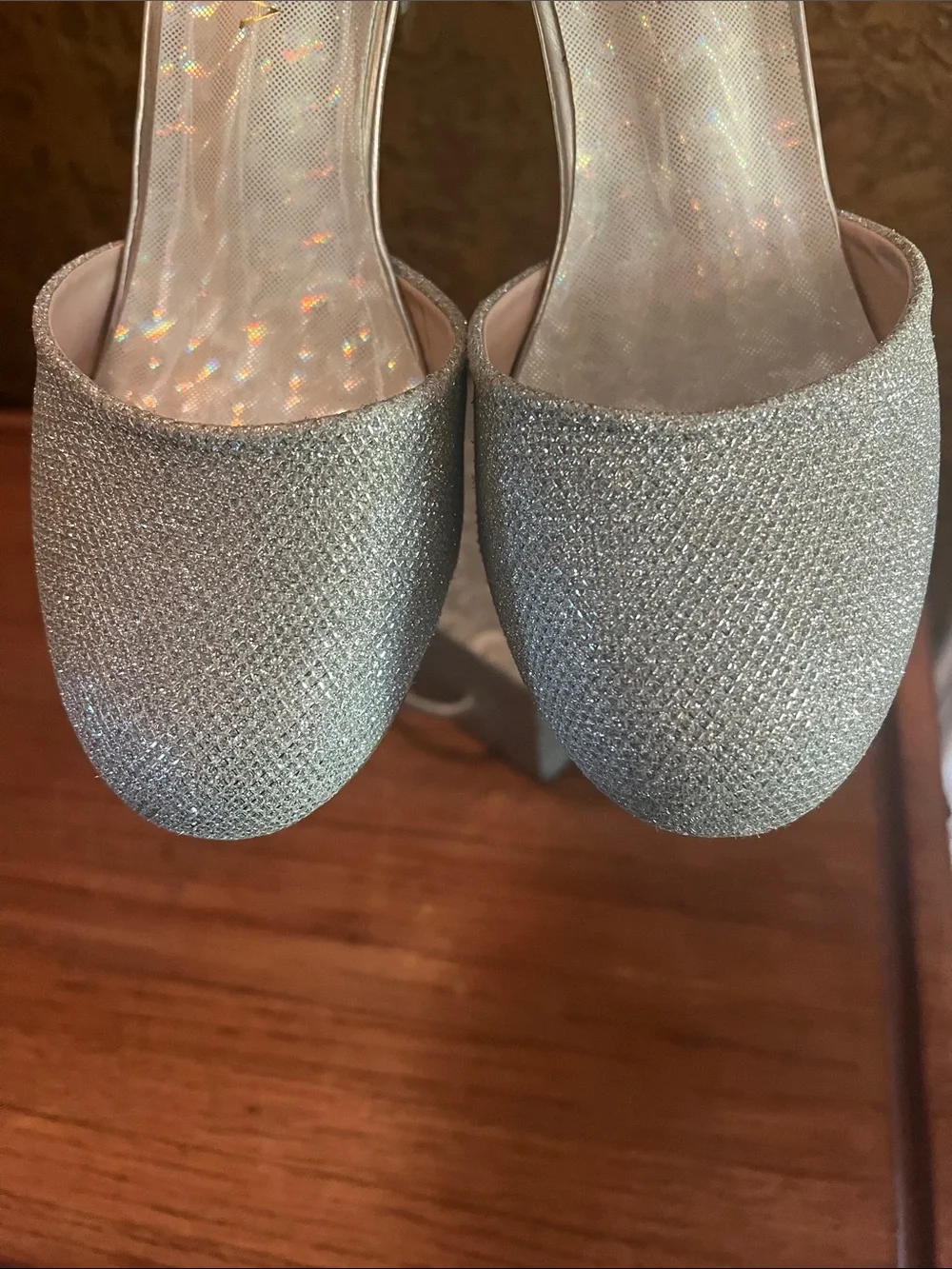 Glittery girls dress shoes